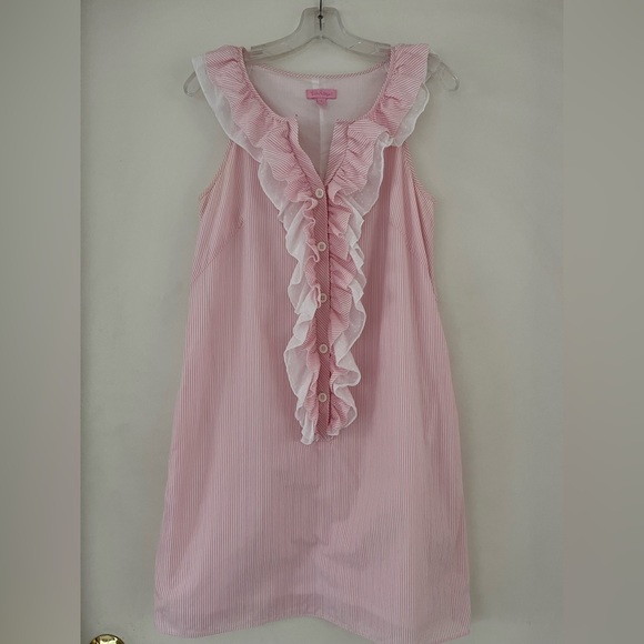 VGUC Lilly Pulitzer pink striped dress 6 - Picture 2 of 6